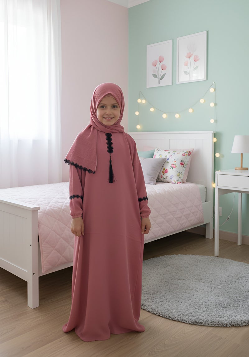 لينا فاشون شرشف صلاة اطفال بناتى مع حجاب متصل - Image 3